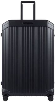 Piquadro PQ Light Frame Large Spinner 75 matte black hardcase koffer Zwart - H 75 x B 51 x D 28 cm