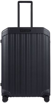 Piquadro PQ Light Frame Medium Spinner 68 matte black hardcase koffer Zwart - H 68 x B 46 x D 26.5 cm