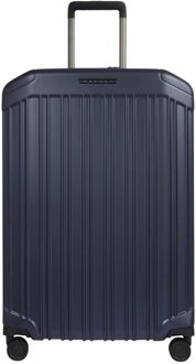Piquadro PQ-Light Large Trolley cobalt blue hardcase koffer Blauw - H 75 x B 51 x D 28 cm