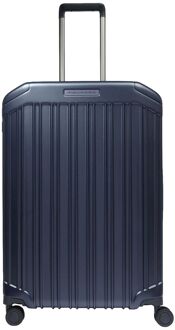 Piquadro PQ-Light Medium Trolley cobalt blue hardcase koffer lichtgewicht koffer Blauw - H 69 x B 46 x D 27 cm