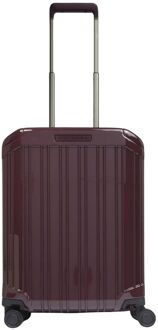 Piquadro PQL 4 Wheel Cabin Trolley bordeaux hardcase koffer lichtgewicht koffer Rood - H 55 x B 40 x D 20 cm