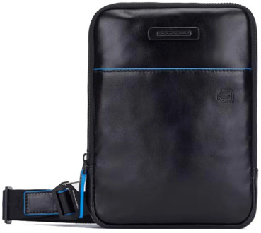 Piquadro Stijlvolle Messenger Bags voor iPad Piquadro , Black , Heren - ONE Size