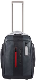 Piquadro Urban Cabin Size Trolley Black/Grey Zwart