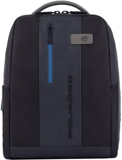 Piquadro Urban Leather Computer Backpack 14" black/grey Multicolor - H 37.5 x B 30 x D 13 cm