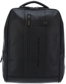 Piquadro Urban PC And iPad Cable Backpack 15.6'' Black Zwart