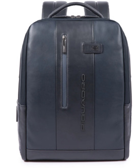 Piquadro Urban PC And iPad Cable Backpack 15.6'' Blue Zwart