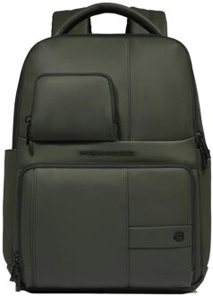 Piquadro W129W Water Repellent Laptop Backpack verde Groen - H 40 x B 31 x D 12 cm