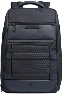 Piquadro W139 Modular Travel Laptop Backpack blue weekendtas handbagage Blauw - H 42 x B 30 x D 19 cm