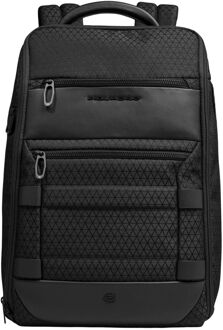 Piquadro W139 Modular Travel Laptop Backpack nero weekendtas handbagage Zwart - H 42 x B 30 x D 19 cm