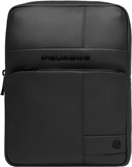 Piquadro Wollem Crossbody black schoudertas heren Zwart - H 27 x B 21 x D 7 cm