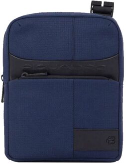 Piquadro Wollem iPad Crossbody Bag Shoulderbag dark blue damestas Blauw - H 23 x B 18 x D 6 cm