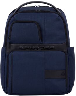 Piquadro Wollem Laptop Backpack 14" night blue Blauw - H 40 x B 31 x D 11.5 cm