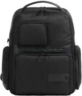 Piquadro Zaino Laptop Backpack 15.6 black Zwart - H 43 x B 30 x D 15 cm