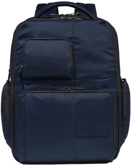 Piquadro Zaino Laptop Backpack 15.6 blue Blauw - H 43 x B 30 x D 15 cm