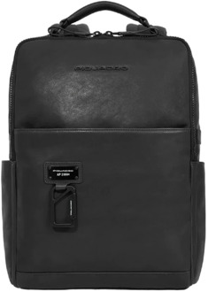 Piquadro Zwarte Bucket Bag & Rugzak Piquadro , Black , Heren - ONE Size