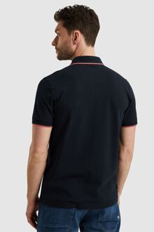 Pique Polo Navy Donkerblauw