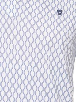 Piqué Polo Wheel Track Print Blauw - 3XL,S