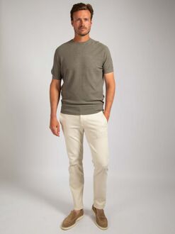 Piqué T-shirt Linnen Groen - M