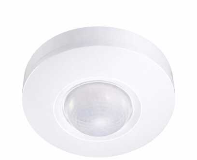 PIR-bewegingssensor met schemerschakelaar - 360° - 80mm bij inbouw - Bereik tot 11m links & rechts - Montagehoogte 2,2 tot 4m - IP44 - Maximaal 1000W Wit