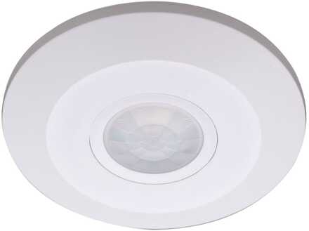 PIR bewegingssensor met schemerschakelaar - 360° - Opbouw - 6 meter bereik - Maximaal 1000 Watt - IP20 voor binnen - Wit
