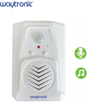 PIR Motion Sensor Activated Sound Recording Player with Built-in Microphone Audio Recordable, Daily Voice Reminder, Door Greeter