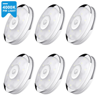 PIR Motion Sensor LED Kitchen Lights Battery Under Cabinet Night Lamp Stairs/Closet/Wardrobe Lighting LED Puck Lights Warm White