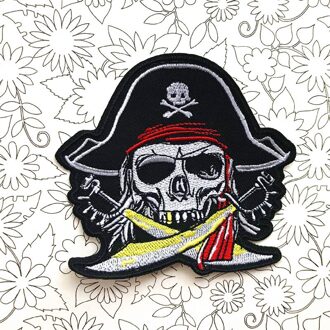 Piraat Individualiteit Patch Badges Geborduurde Applique Naaien Iron Op Kleding Garment Apparel Accessoires