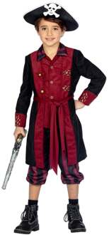 Piraat Kostuum Jongen Burgundy Premium Multikleur - Print
