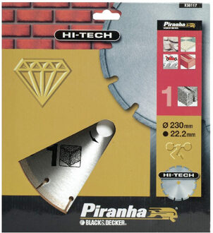 Piranha Diamantblad gesegmenteerde rand, 230mm. - nr. 1 HI-TECH X38117