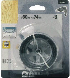 Piranha gatenzaagset 3-delig X81010