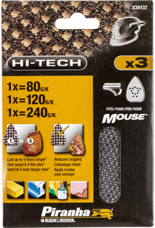 Piranha Schuurgaas Mouse ass. (K80, K120, K240)