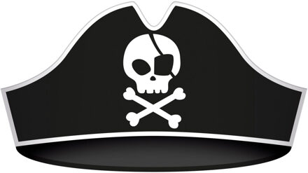 Pirate Party Piratenhoeden Zwart (6st)