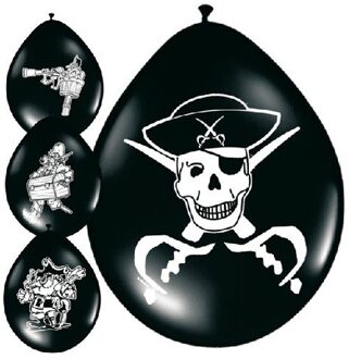 Piraten ballonnen - 8 stuks