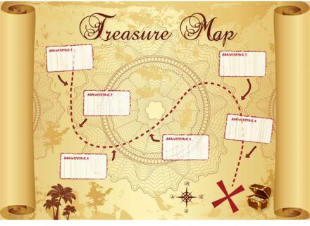 Piraten schat kaart
