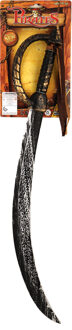 Piraten speelgoed verkleed zwaard - zwart/goud - 67 cm - Verkleedkleding accessoires