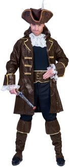 Piratenkostuum James 4-delig Bruin - Kastanje