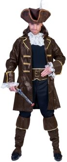 Piratenkostuum James 4-delig Bruin - Kastanje