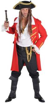 Piratenmantel luxe rood Rood - Zalm