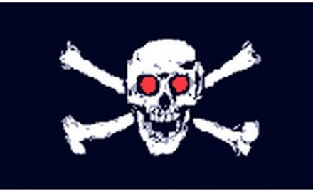 Piratenvlag Jolly roger eyes