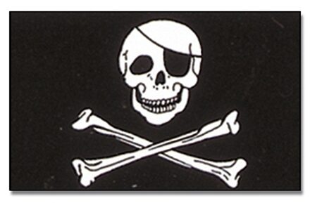 Piratenvlaggen 90 x 150 cm