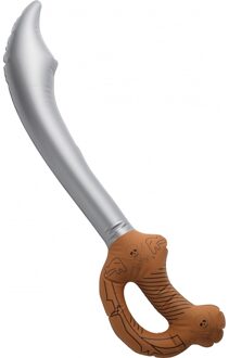 piratenzwaard - opblaasbaar - 61 cm - piraat - verkleed artikel Multi