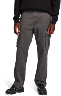 Pirlo Twill Cargo Broeken Heren - Grijs - Maat XXL - 38" - Katoen Keperbinding Grey