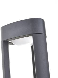 Pirron LED sokkellamp, hoogte 50 cm, driehoekig, aluminium antraciet