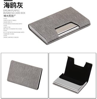 Pitebo Luxe Pu Lederen Visitekaarthouder Met Magnetische Gesp Dunne Pocket Kaarthouder Rvs Credit Card Id Card Gull Ash