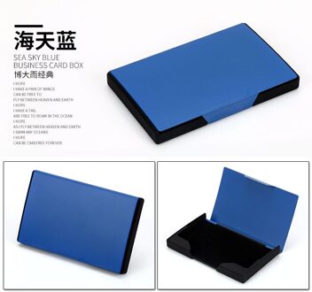 Pitebo Zakelijke Mode Mannen En Vrouwen Visitekaartje Doos, High-End, Ultra-Dunne, zakformaat Card Box, Gemak Bule