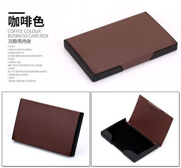 Pitebo Zakelijke Mode Mannen En Vrouwen Visitekaartje Doos, High-End, Ultra-Dunne, zakformaat Card Box, Gemak Offee