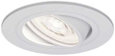 Pittsburg LED inbouwspot - Extra plat 58mm - GU10 LED Module - Extra plat 58mm - 6000K daglicht wit - Dimbaar - Rond - Kantelbaar - Voor binnen - Zwart