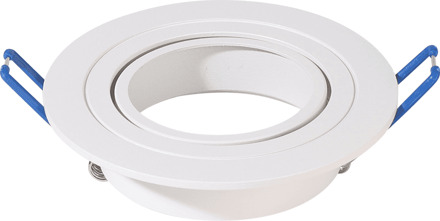 Pittsburg - LED Inbouwspot - Kantelbaar armatuur - Diameter 93mm - GU10 Fitting incl. lamphouder - Rond - IP20 voor binnen - Wit