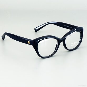 Pixcico 45675 Kat Bril Frames Mannen Vrouwen Optische Mode C6 blauw doorzichtig