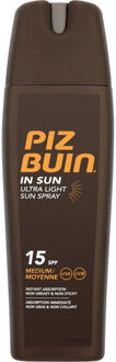 Piz Buin Zonnebrand spray Piz Buin In Sun Spray Factor(spf) 15 - Zonnebrand spray